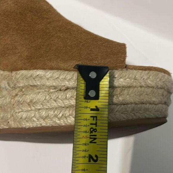 Kate Spade Toby Suede Tan Espadrille Wedge Sandal Size 7.5 - Picture 11 of 12